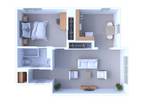 Scholars Corner Apartments - 1 Bedroom Floor Plan A3