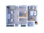 Scholars Corner Apartments - 1 Bedroom Floor Plan A4