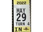 2022 Indianapolis 500 Parking Pass Turn 4 Infield Race Day