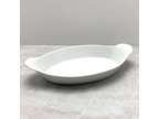 Pillivuyt Porcelain Oven Baking Dish Eared Oval White 25cm