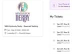 Kentucky Derby & Oaks 2022 Tickets pair - 2 days & parking -