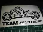 team ryker , sticker vinyl decal for car and others FINISH