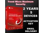 Trend Micro Maximum Security 2022 - 2 Years For 5 Devices