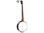 5-String Geared Tunable Banjo with White Jade Tune Pegs &