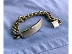 Stainless Steel Classic Curb Chain Men's ID Bracelet - 8"