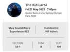 The Kid LAROI x2 VIP tickets Sydney Show