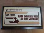 RARE Commodore VIC 20 1211A cartridge 3K RAM and Super