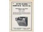 Westinghouse Radio Service Manual Auto Radio Model A-601