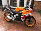Honda CBR125RSF Repsol 2015 Motorbike 125cc Orange JC50 CBR