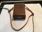 Vintage Genuine Leather Camera Case Fits SX-70 Brown with