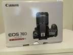 Canon EOS-70D DSLR camera body, 2 batteries, charger!