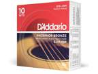 D'Addario EJ17-10P Phosphor Bronze Acoustic Guitar Strings -