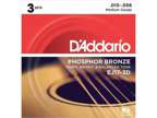 D'Addario Phosphor Bronze Medium String for Acoustic Guitar