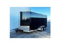 2023 rc trailers 7x14ta enclosed 7 int cargo - black