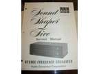Original Adc Sound Shaper Five Service Manual Nice!