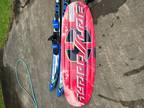 Fun in the sun ski-s, wakeboard, and belly tube. Something for everyone in the