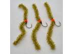 Jumbo fnf chewing gum squirmy worms olive set of 3