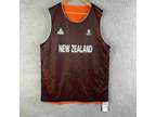 New Zealand Basketball Jersey Mens 3XL XXXL Black Mesh