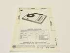 Vintage Realtone Record Player Service Manual ( TR-6240 )
