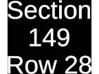3 Tickets Indianapolis Colts @ New York Giants 1/1/23 East