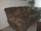Sofa with end recliner