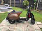 Vespa px 125 custom scooter. DR 180 KIT just fitted and full