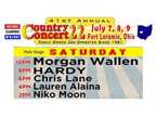 MUST PICK UP IN PERSON -2 Tickets Country Concert22 Morgan