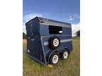98 BT two horse straight load bumper pull horse trailer