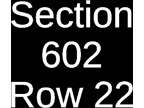 4 Tickets Tampa Bay Buccaneers @ New Orleans Saints 9/18/22