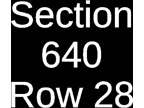 2 Tickets Tampa Bay Buccaneers @ New Orleans Saints 9/18/22