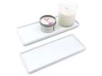 Floatant Ceramic Candle Tray Small RectangleBathroom White