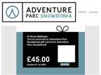 Adventure Parc Snowdonia / Surf Snowdonia Gift Voucher £45