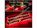 4pcs RED Chevrolet Animated Moving LED Light Door Sill Scuff