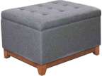 Homepop Home Decor | Upholstered Chunky Tufted Square