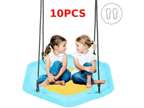 10 Pcs 40" Hexagon Swing Set with Extra Hanging Straps &