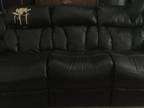 Free couch at curb with working recliners