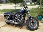 $12,200 2008 Harley Davidson Motorcycle FATBOB Blue Well Maintained