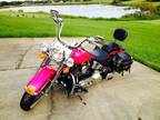 2001 Harley Davidson Soft Tail Heritage, Ladies Pink Bike with only 9286 miles