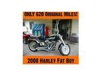 2008 harley fat boy - only 620 miles! garage baby! immaculate!