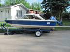 15' Silverline Boat - tarp, roof, trailer and motor