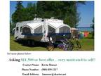 2008 Kz Coyote 23CFK Hybrid Travel Trailer with Expandable Beds