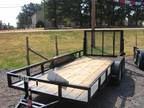 New 2012 16' x 77" utility trailer with gate