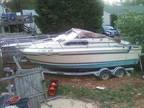 1984 Sunrunner 22ft. Used Cabin Cruiser - CT Boat with 26ft Trailer -