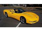 2001 corvette convertable C5 6-speed manual 5.7 yellow millennim