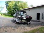 2004 16 ft. Smoker Craft boat and trailer