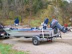 18 foot Landau bass boat 75 hp Yamaha fish fishing -