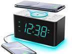 Alarm Clock Radio, 15 W Ultra Fast Wireless Phone Charger