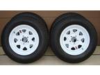 st205/75d/14" + 15" trailer tires + wheels, brand new -