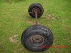 Trailer Axle With new Tires sell or trade for ???