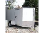NEW!!!!6x12 V-Nose Cargo Trailer with Rear Ramp